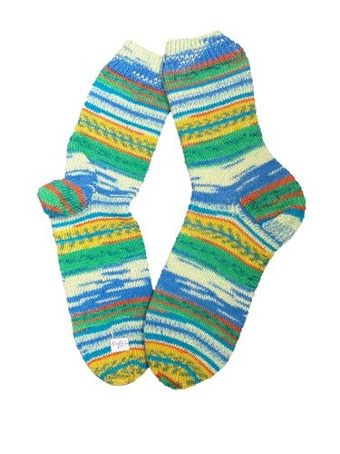Handgestrickte Socken, Gr. 47/48