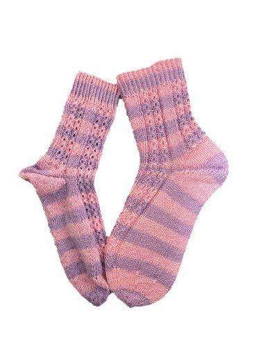 Handgestrickte Socken, Gr. 42/43